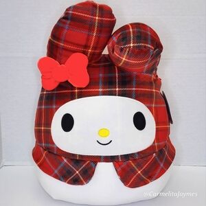 MY MELODY ❤️ Red Plaid Hello Kitty Friend Christmas 2023 Sanrio Squishmallow NWT